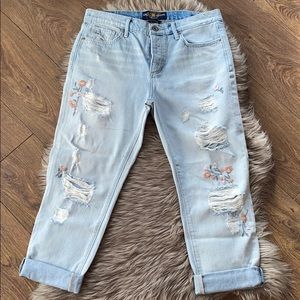 Lucky Brand Sienna Floral Embroidered Jeans BNWOT
